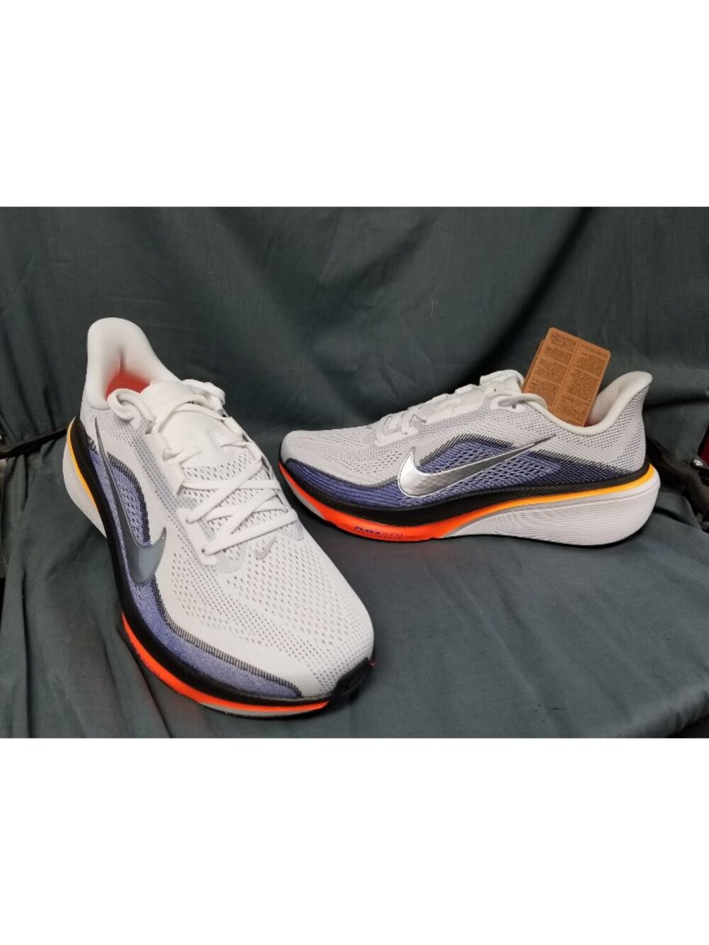 Nike Air Zoom Pegasus 42 White Lapis Orange IB1873 102 Mens Size 11.5 NEW NO BOX